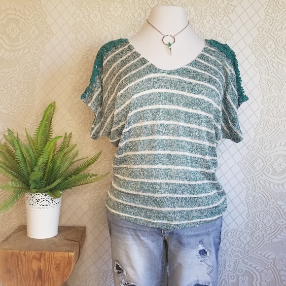 Striped Light Knit Top - Picture 2 of 8